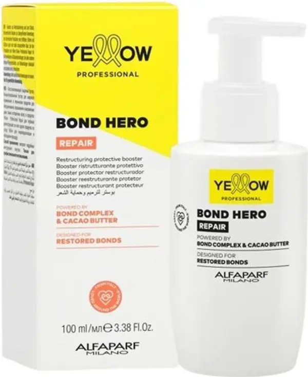 Yellow Концентрирана професионална терапия Booster Treatment for Repair for Customed Hair Repair - Yellow Professional Repair Bond Hero, 100 мл