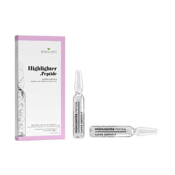 Bio Balance Концентрирани ампули за изразителни бръчки, с пептиди - Bio Balance Highlighter Peptide, 10 x 2 мл