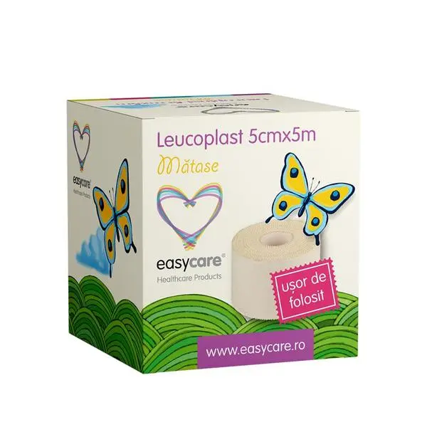 Easy Care Копринен пластир Easy Care, 5 см х 5 м