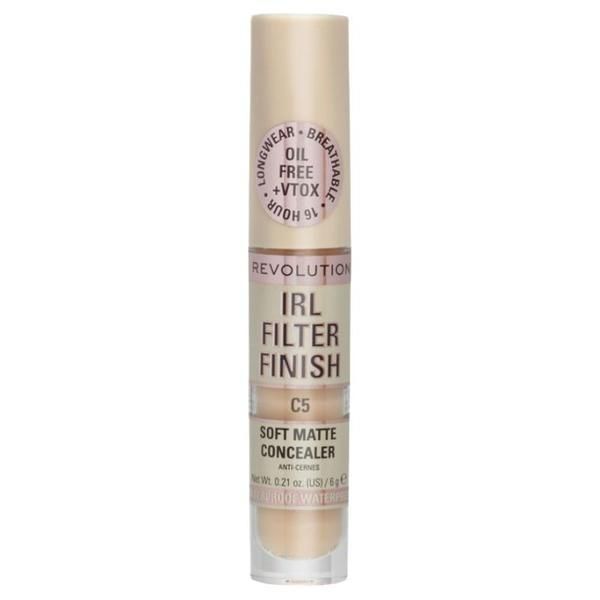 Makeup Revolution Коректор - Makeup Revolution IRL Filter Finish Concealer, нюанс 5, 6 гр