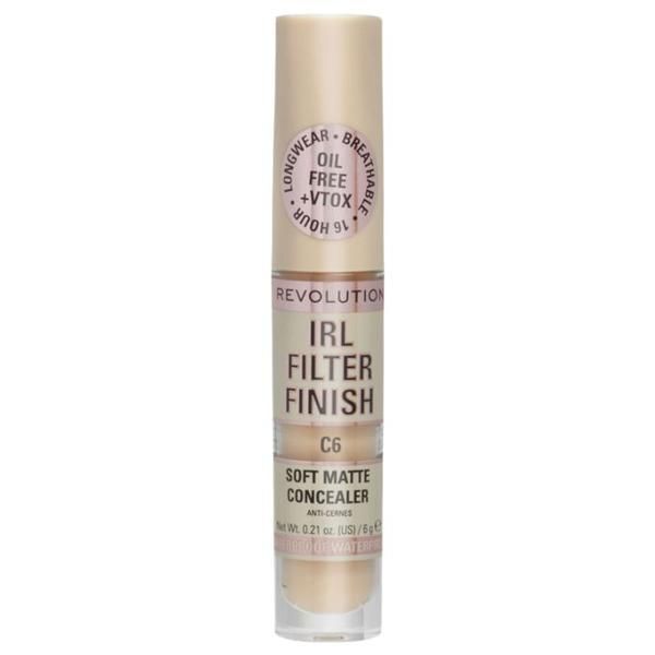 Makeup Revolution Коректор - Makeup Revolution IRL Filter Finish Concealer, нюанс 6, 6 гр