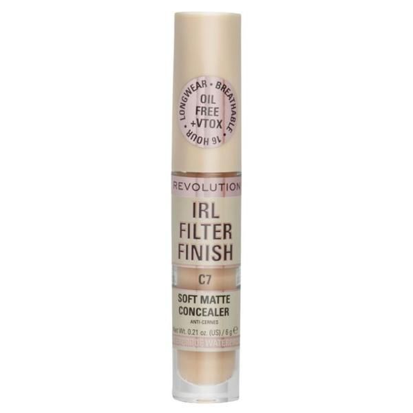 Makeup Revolution Коректор - Makeup Revolution IRL Filter Finish Concealer, нюанс 7, 6 гр