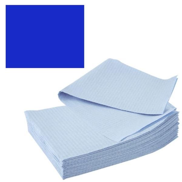Prima Козметични лигавници Сини - Prima PE and Paper Medical Towel Tissue 33 x 45 см
