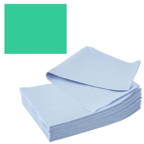 Prima Козметични лигавници Зелени - Prima PE and Paper Medical Towel Tissue 33 x 45 см