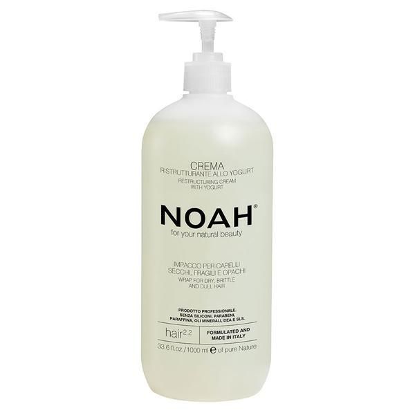 Noah Крем балсам за преструктуриране с кисело мляко за суха, чуплива и гланцирана коса 2.2 Noah, 1000 мл