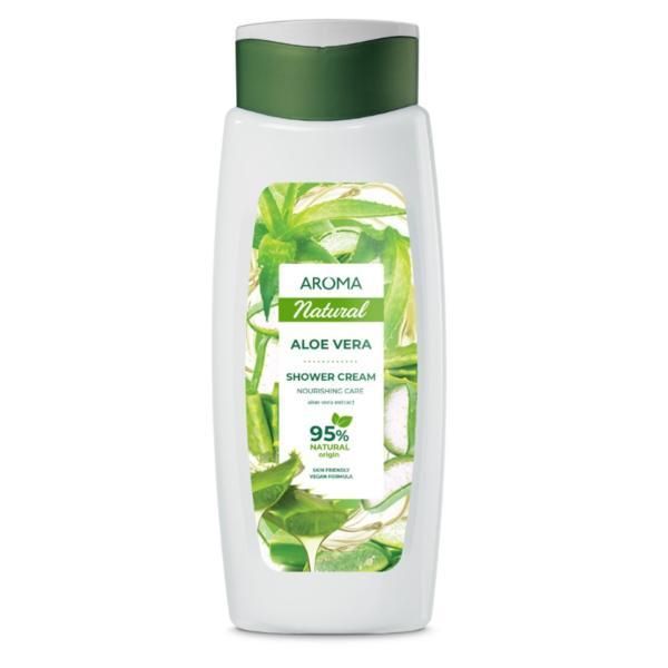 Aroma Крем душ гел Aloe Vera Cream Shower Gel - Aroma GreenLine Aloe Shower Cream, 400 мл