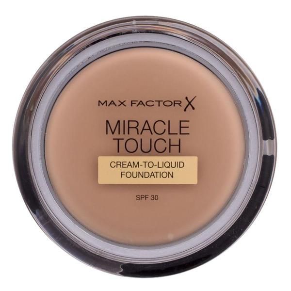 Max Factor Крем фон дьо тен със SPF 30 - Max Factor Miracle Touch Cream to Liquid Foundation, нюанс 060 Пясък, 11,5 гр