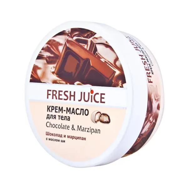 Fresh Juice Крем масло за тяло с шоколад и марципан Fresh Juice, 225мл