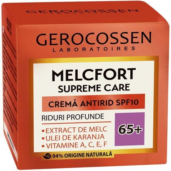 Gerocossen Крем против бръчки 65+ със SPF 10 Melcfort Supreme Care, Gerocossen Laboratoires, 50 мл