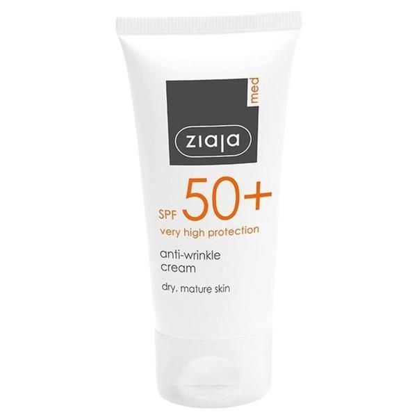 Ziaja Крем против бръчки с SPF 50 + - Ziaja Med Anti-Weinkle Cream, 50 мл