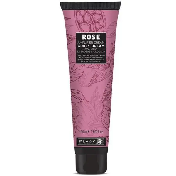 Black Professional Line Крем за дефиниране на къдрици с масло от баобаб - Black Professional Line Rose Curly Dream Amplifier Cream, 150 мл