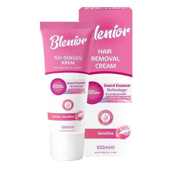 Blenior Крем за епилиране Blenior Hair Removal Cream Sensitive - Blenior Hair Removal Cream Sensitive, 100 мл