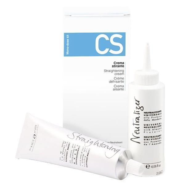 Fanola Крем за изправяне на косата - Fanola CS Straightening Cream, 100мл + 120мл