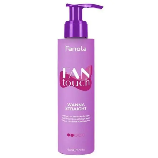 Fanola Крем за коса за изглаждане и контрол против накъдряне - Fanola Fantouch Wanna Straight Anti-Frizz Smoothing Cream, 195 мл