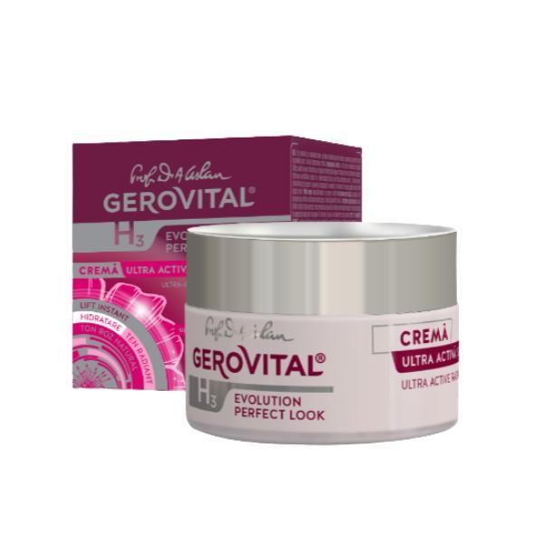 Gerovital Крем за лице Gerovital H3 Evolution Perfect Look Ultra-Active and Brightening Cream, 50 мл