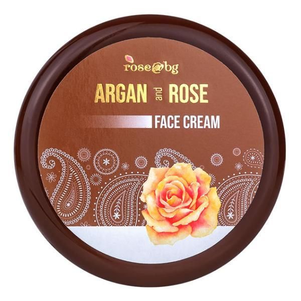 Fine Perfumery Крем за лице с арганово масло и розова вода Argan Rose Face Cream, 150 мл