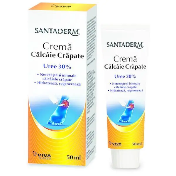 Santaderm Крем за напукани пети - Santaderm Urea 30%, 50 мл