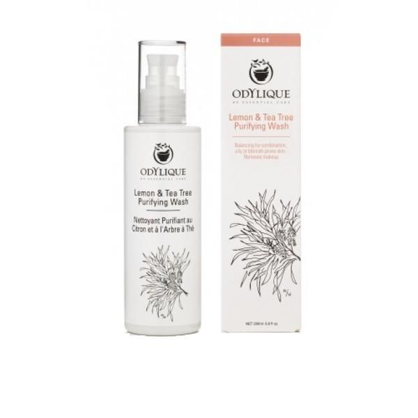 Odylique by Essential Care Крем за почистване на лице с лимон и чаено дърво Odylique от Essential Care, 200 мл