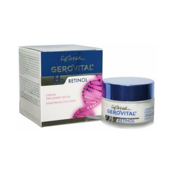 Gerovital Крем за предотвратяване на образуване на бръчки - Gerovital H3 Retinol Anti-Wrinkle Prevention Cream, 50мл
