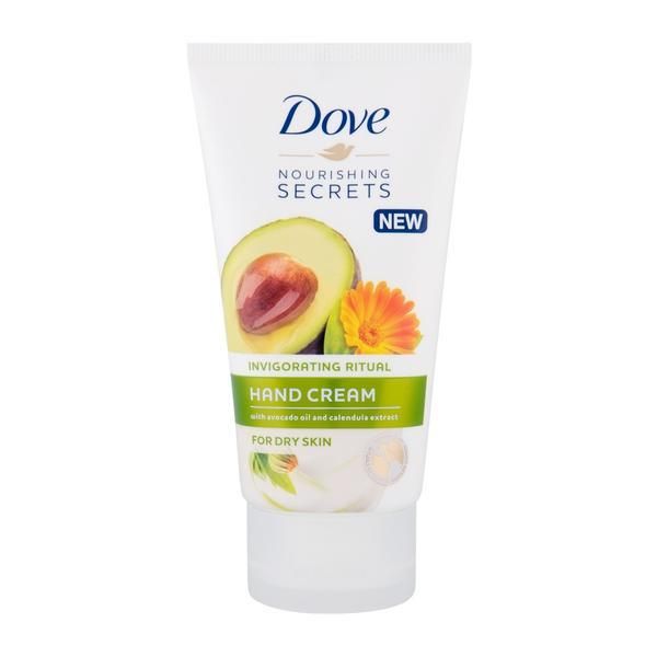 Dove Крем за ръце с екстракт от авокадо и невен за суха кожа - Dove Nourishing Secrets, 75 мл