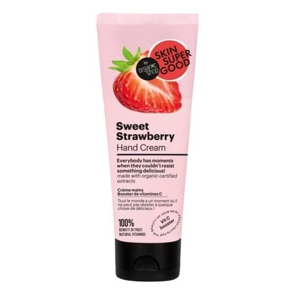 Organic Shop Крем за ръце - Skin SuperGood Sweet Strawberry Hand Cream, 75 мл