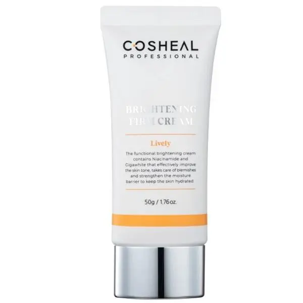 Cosheal Крем за стегнатост и блясък с витамин C и ниацинамид - Cosheal Professional Brightening &amp; Firming Cream Lively, 50 гр