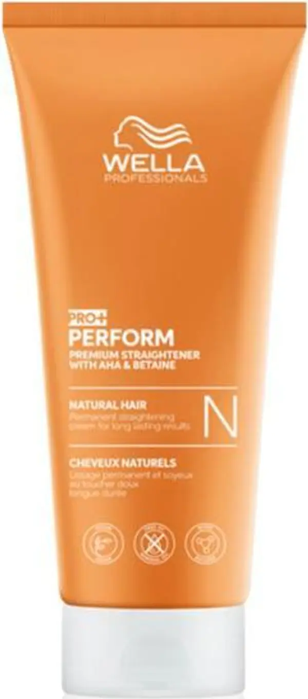 Wella Professionals Крем за трайно изправяне за естествена коса - Wella Professionals Pro+ Perform Premium Straightener With AHA &amp; Betaine N, 200 мл