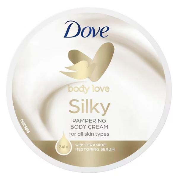 Dove Крем за тяло - Dove Body Love Silky Pampering Body Cream, 300 мл
