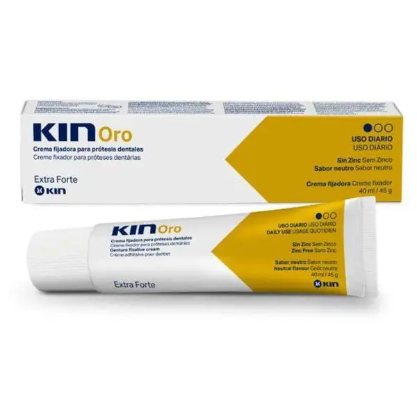 Kin Крем за залепване на протези - KIN Oro Extra Forte, 40 мл