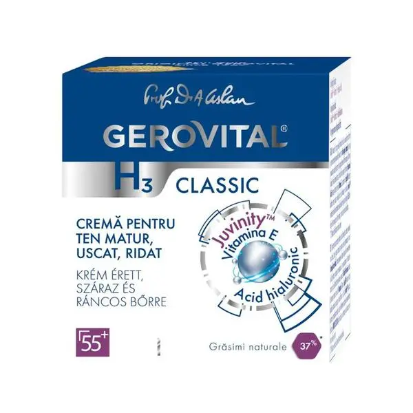 Gerovital Крем за зряла, суха, набръчкана кожа - Gerovital H3, 50мл