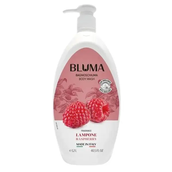 Bluma Кремообразен душ гел с аромат на малина - Bluma Body Wash with Raspberry, 1200 мл
