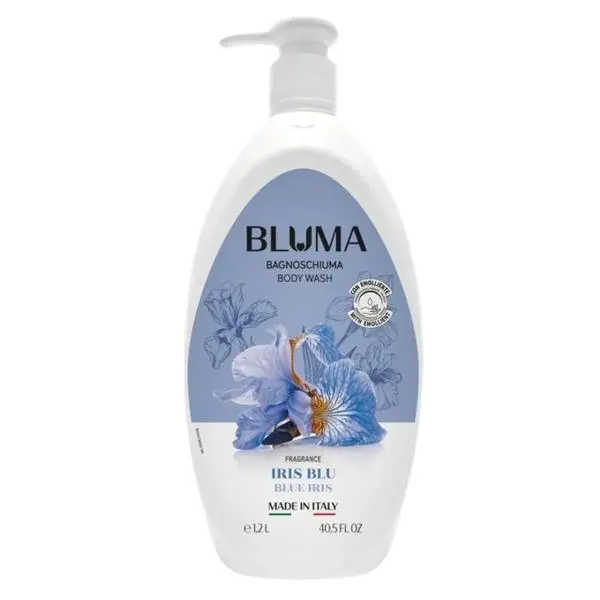 Bluma Кремообразен душ гел с парфюм Blue Iris - Bluma Body Wash with Blue Iris, 1200 мл