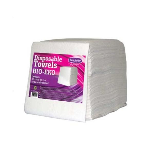 Beautyfor Кърпи за еднократна употреба - Beautyfor Disposable Towles BIO-EKO, 50см x 40см, 100 броя