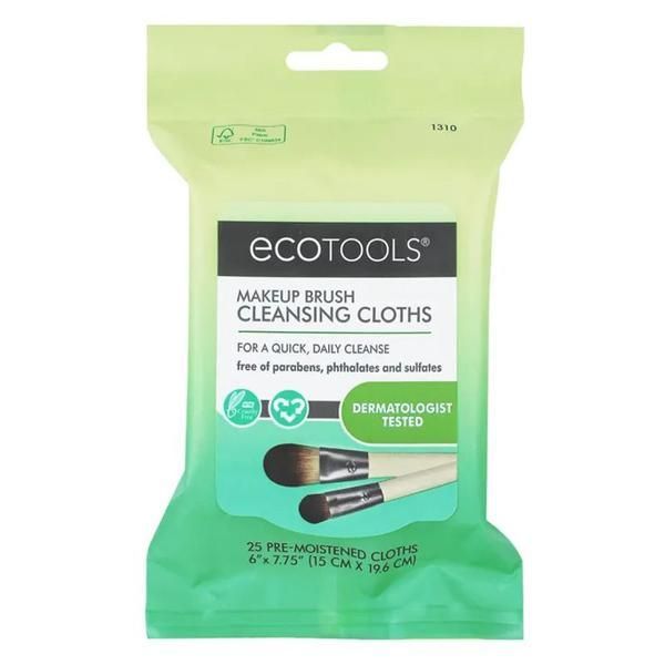 Eco Tools Кърпи за почистване на четки за грим Eco Tools - 25 бр