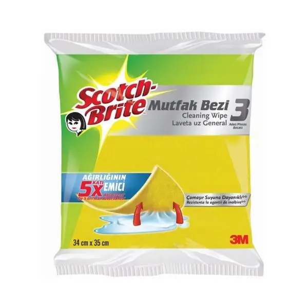 3M Кърпички за обща употреба - 3M Scotch Brite Cleaning Wipe, 3 бр