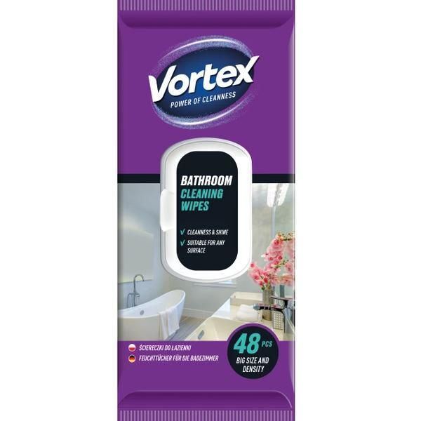Vortex Кърпички за почистване на баня Vortex, 48 бр