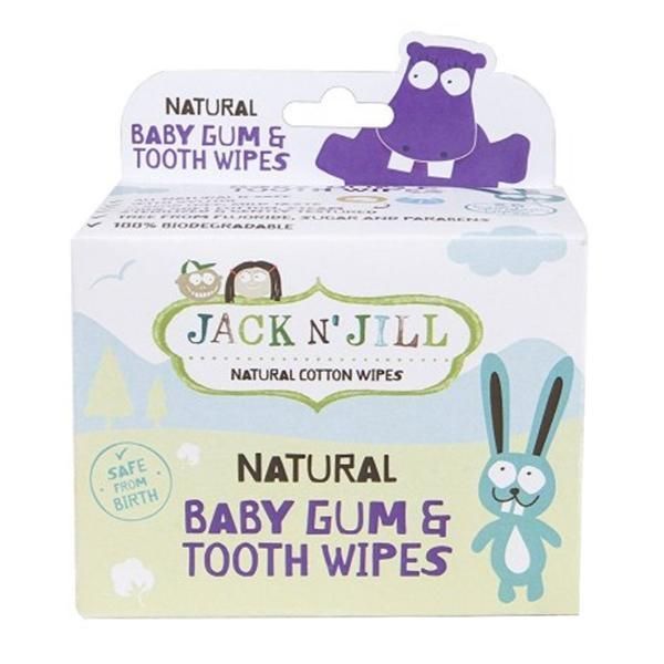 Jack n'Jill Кърпички за зъби и венци за профилактика на кариес на бебешко шише Jack n' Jill, 25 бр