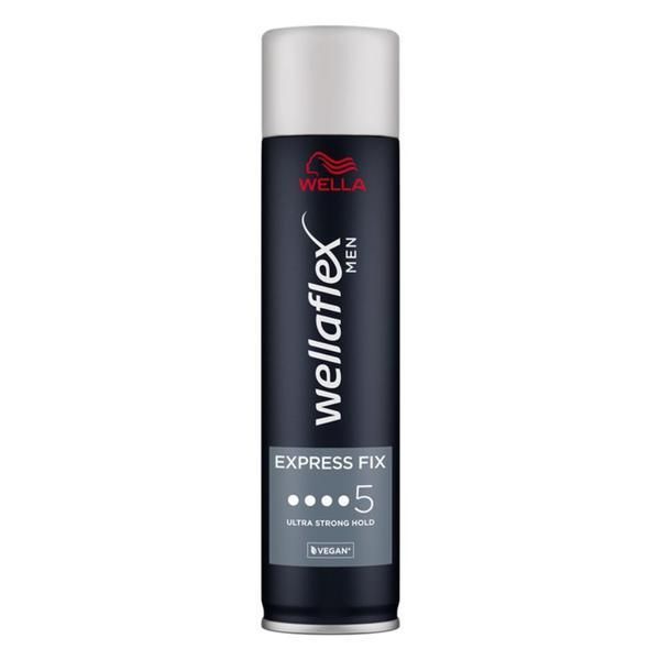 Wellaflex Лак за коса с ултра силна фиксация - Wella Wellaflex Men Express Fix Ultra Strong Hold, 250 мл