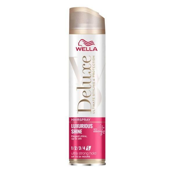 Deluxe Лак за коса за блясък - Wella Deluxe Luxurious Shine Ultra Strong Hold, 250 мл