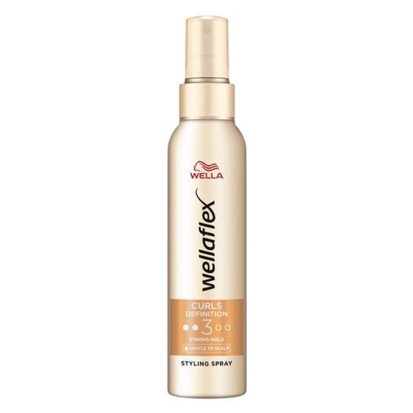 Wellaflex Лак за коса за къдрава коса - Wella Wellaflex Curl Definition Styling Spray Strong Hold, 150 мл