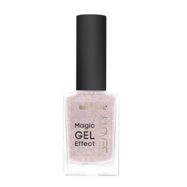 Gerovital Лак за нокти Gerovital Beauty Magic Gel Effect нюанс 19 Блестящ розов металик, 11 мл