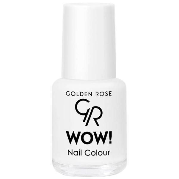 Golden Rose Лак за нокти - Golden Rose Wow, нюанс 01 млечно бяло, 6 мл