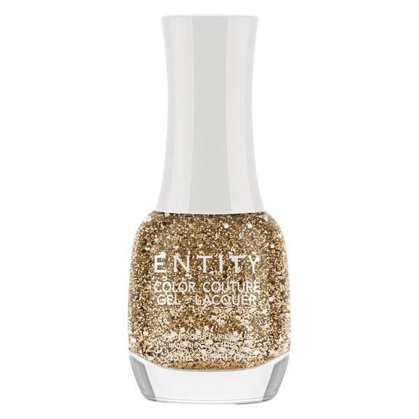 Entity Лак за нокти с гел ефект - Entity Color Couture Gel - Lacquer, нюанс &quot;Drops Of Gold&quot;, 15 мл