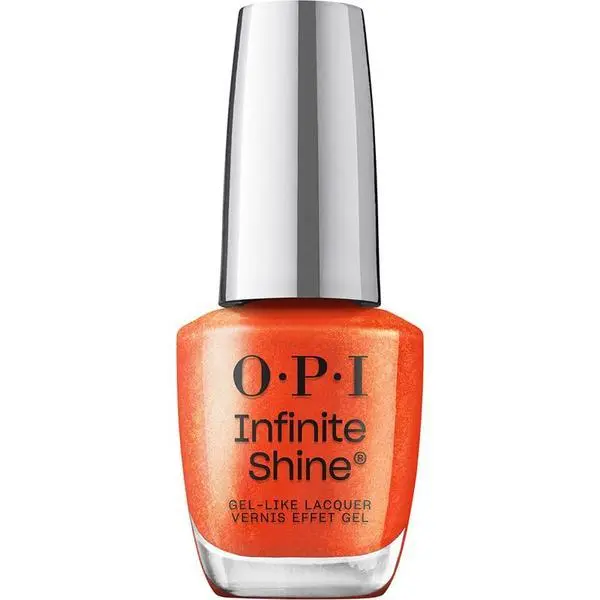 OPI Лак за нокти с гел ефект - OPI Infinite Shine, Новата колекция OPIcons, Shock Em Orange, 15 мл