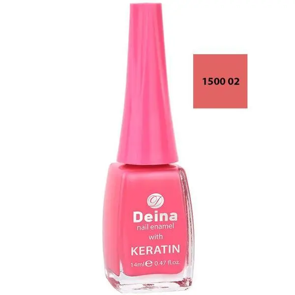 Deina Лак за нокти с кератин - Deina Nail Enamel with Keratin, нюанс 1500 02, 12 мл