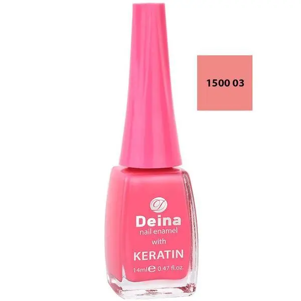 Deina Лак за нокти с кератин - Deina Nail Enamel with Keratin, нюанс 1500 03, 12 мл