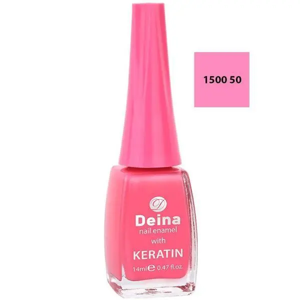Deina Лак за нокти с кератин - Deina Nail Enamel with Keratin, нюанс 1500 50, 12 мл