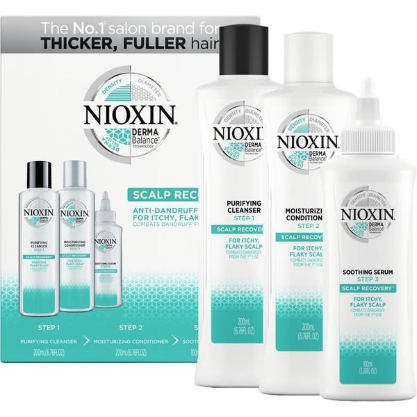 Nioxin Лечебен комплект срещу сърбеж и пърхот по скалпа Nioxin Scalp Recovery - Шампоан 200мл, Балсам 200мл, Серум 100мл