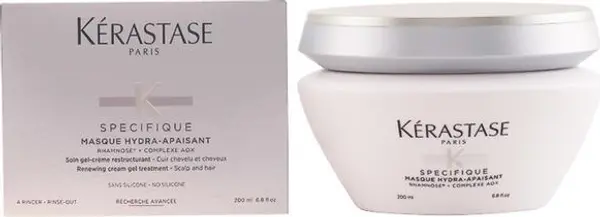 Kerastase Лечебна маска за хидратация и регенерация - Kerastase Specifique Masque Hydra-Apaisant Renewing Cream Gel Treatment, 200мл