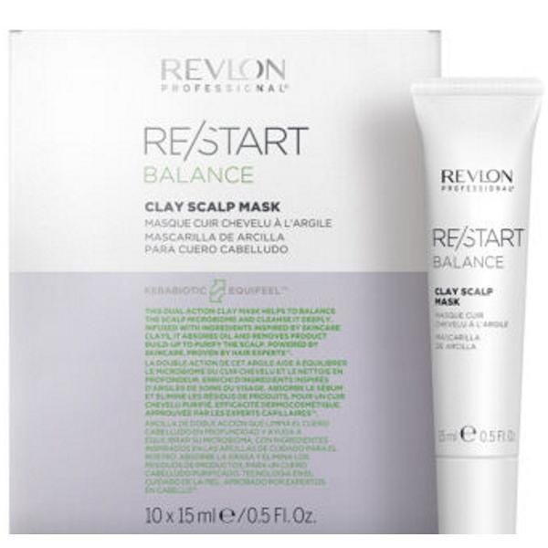 Revlon Professional Лечение Маска за скалп с глина, - Revlon Professional Re / Start Balance 10x 5 мл
